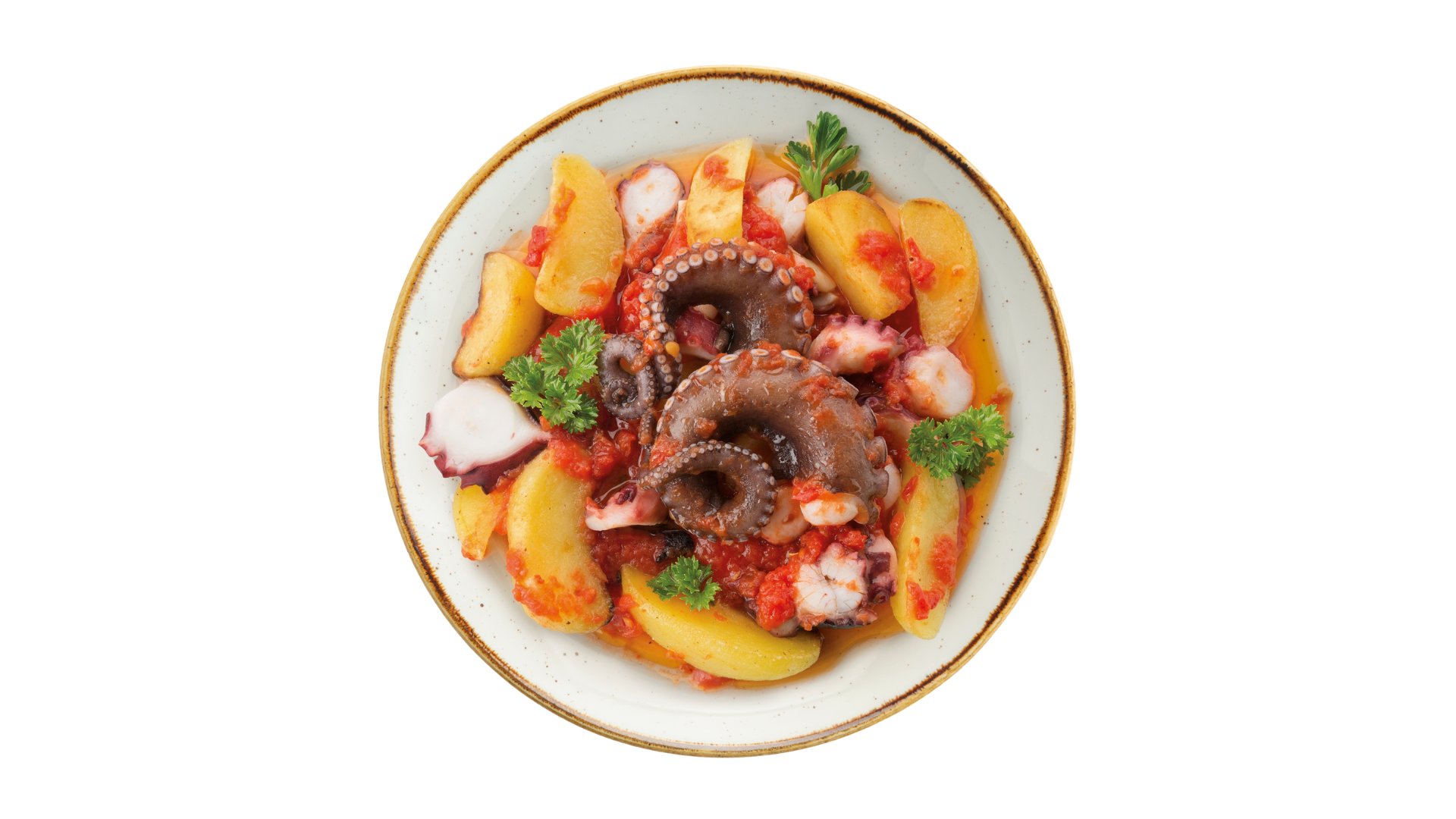 Polpo cotto con patate - Medi Surgelati - Invito