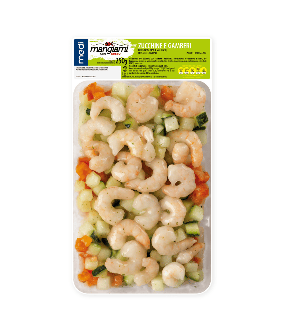 Zucchine e gamberi - Medi Surgelati - Mangiami con gusto