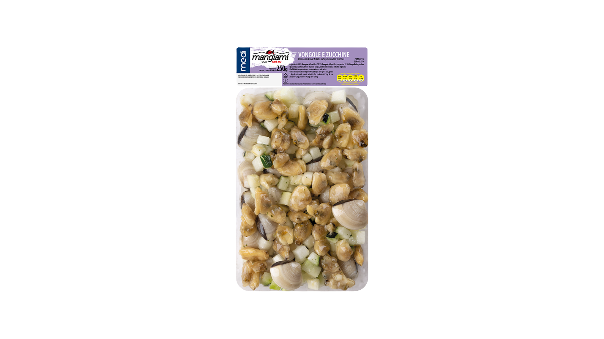 vongole e zucchine MANGIAMI CON GUSTO Vongole e zucchine - Medi Surgelati - Mangiami con gusto